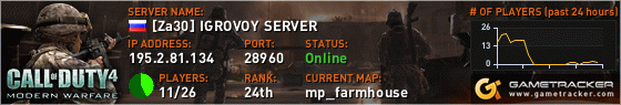 Visit GameTracker.com for the latest game server information!